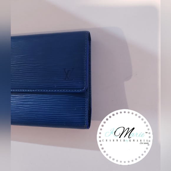 Authentic LOUIS VUITTON.                  Pochette Port Monet Credy Epi - Picture 3 of 10